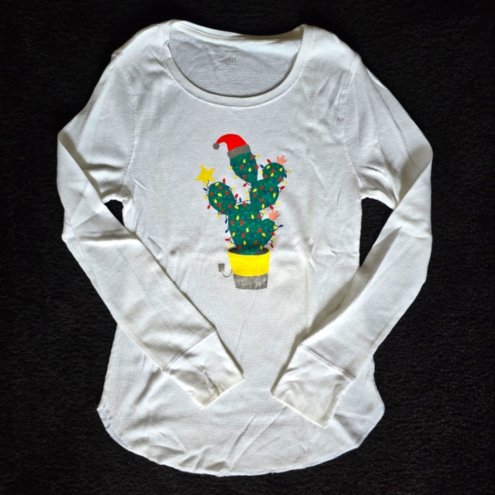 Old Navy Christmas Holiday Thermal Long John Shirt Pajama